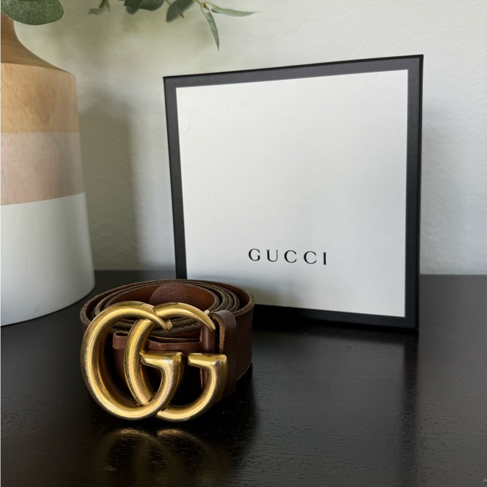 Gucci Marmont wide belt